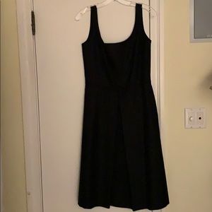 Dress black with detail at waist